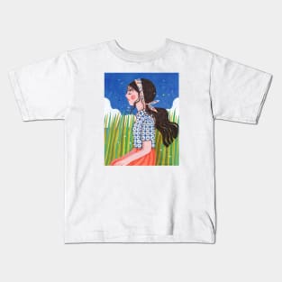 Solitude Girl Kids T-Shirt